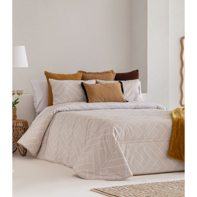 EDREDÓN JACQUARD CAMELIA C/02 BEIGE